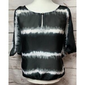 NWOT Converse Black & White Tie-Dye Top Size Small